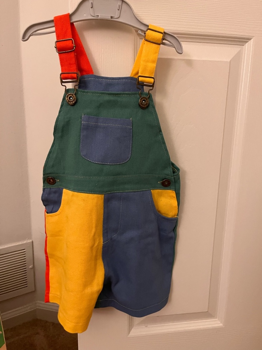 Kids Overall Shorts- Multicolor